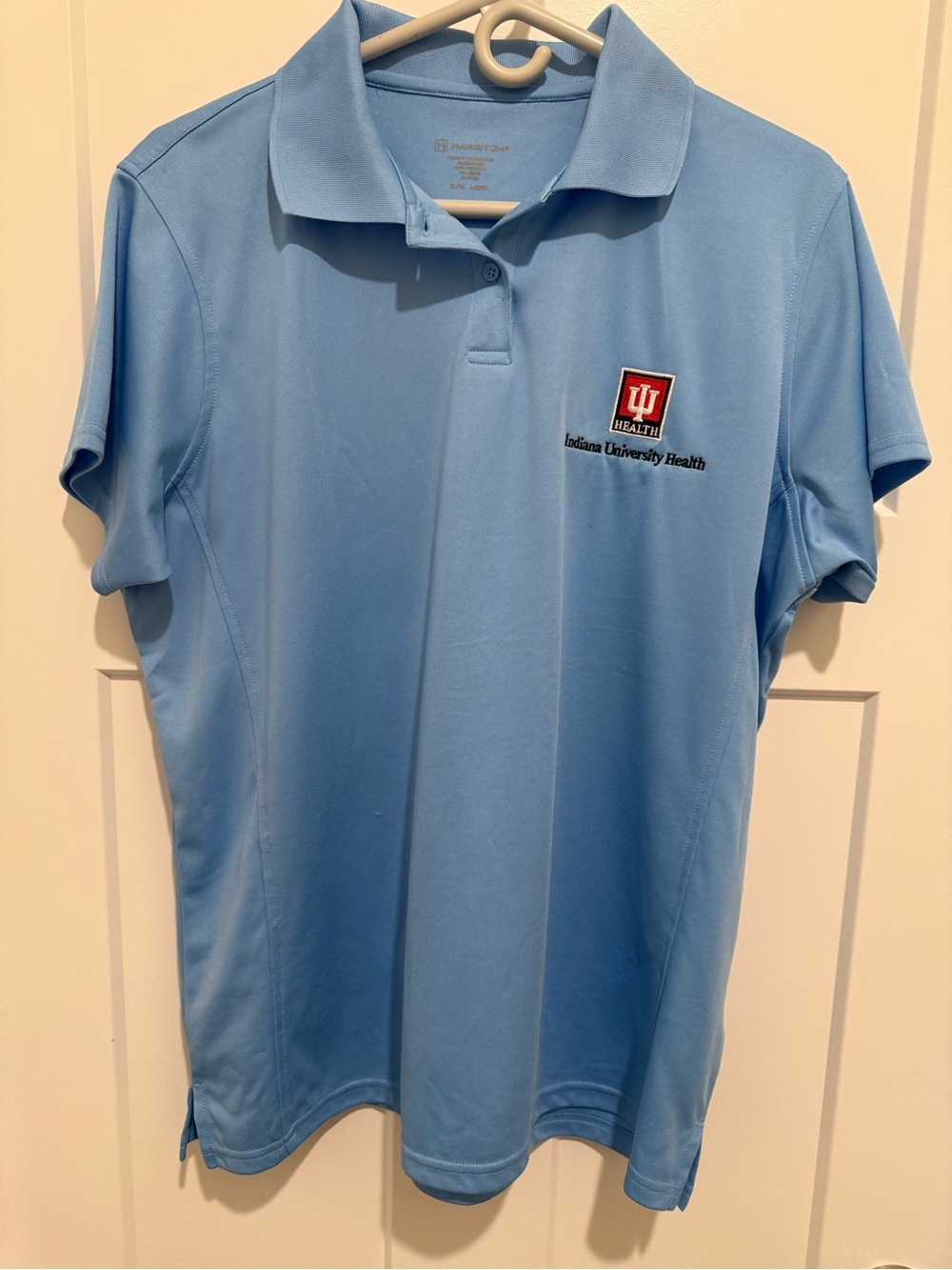 Light Blue Women's Indiana University Health Polo Shirt size XL